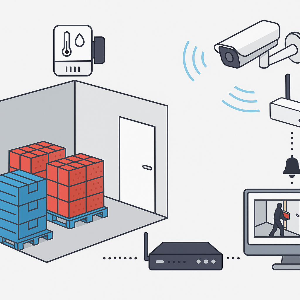 Soğuk Depolarda Sıcaklık/Nem Sensörü + Kamera Entegrasyonu